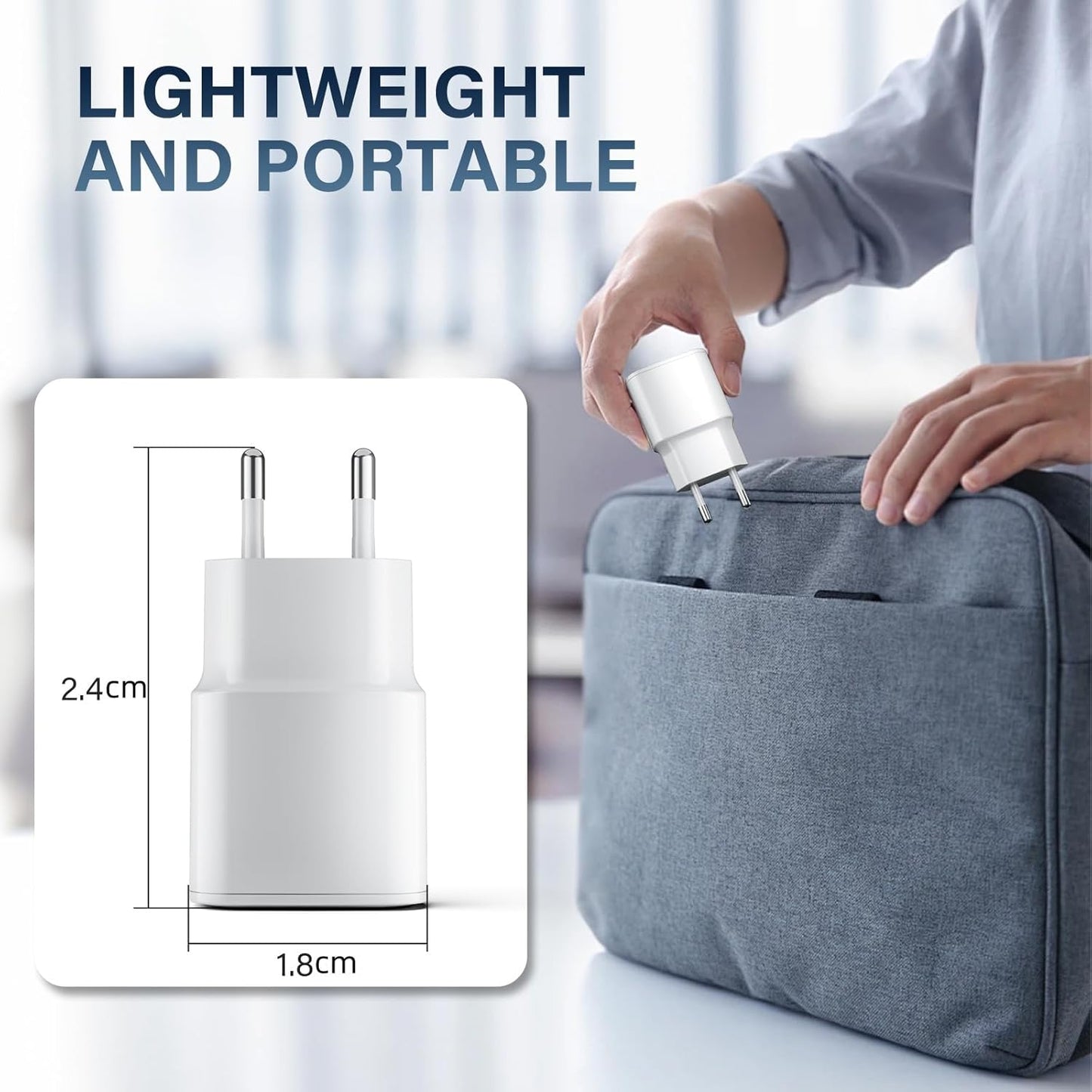 25W Chargeur Rapide pour iPhone, 2 Pièces PD 3.0 Prise USB C avec 2M Cable Lightning for iPhone 14/14Pro/13/13 Mini/13 Pro/13Pro Max/12/12Pro/12 Pro Max/11/11 Pro/ 11 ProMax
