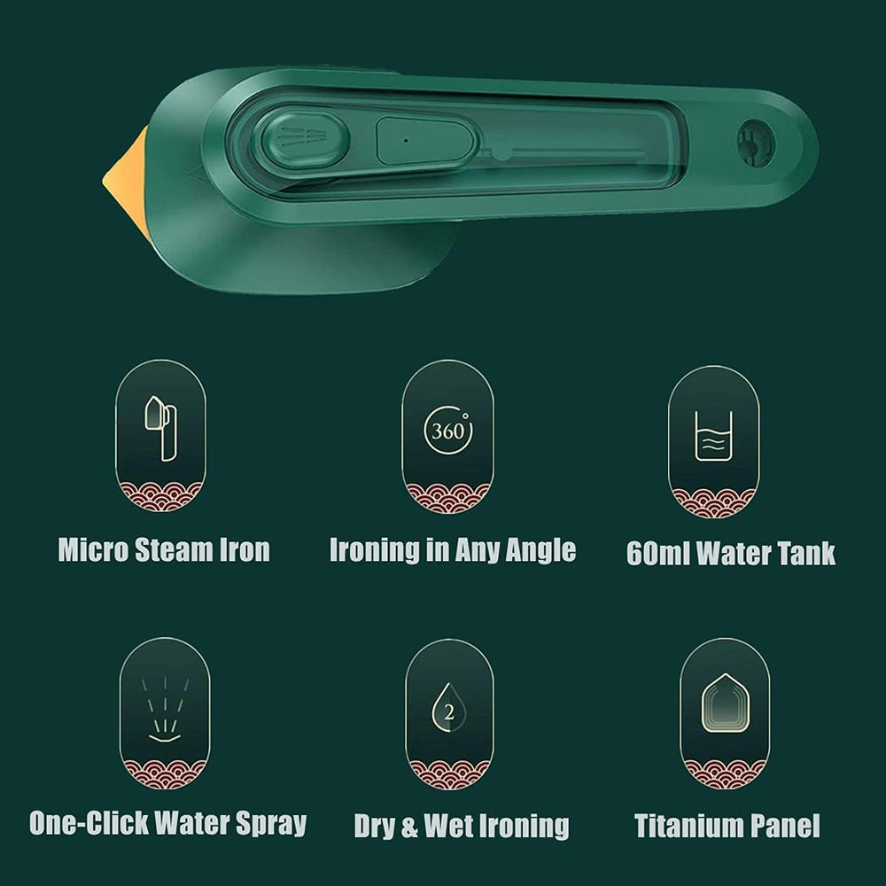Steam Iron For Clothes 30W Garment Steamer Handheld Ironing Machine