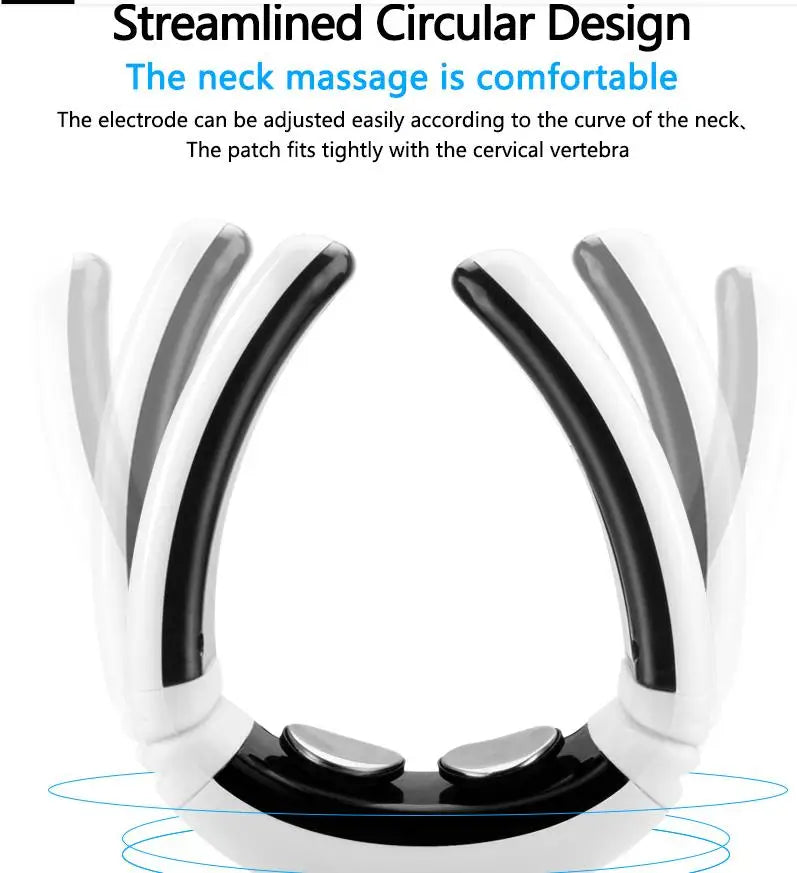 Deep Tissue Pain Relief Care Cervical Massager Tool Percussion Head Shoulder Electric Pulse Neck Massager