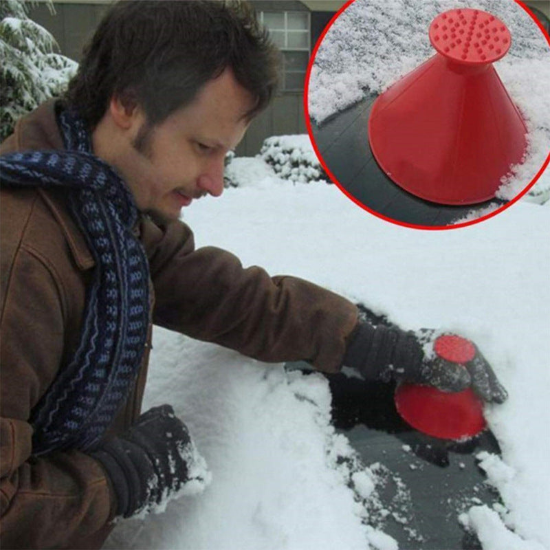 Magic Window Windshield Car Cone Shaped Funnel Snow Remover Tool