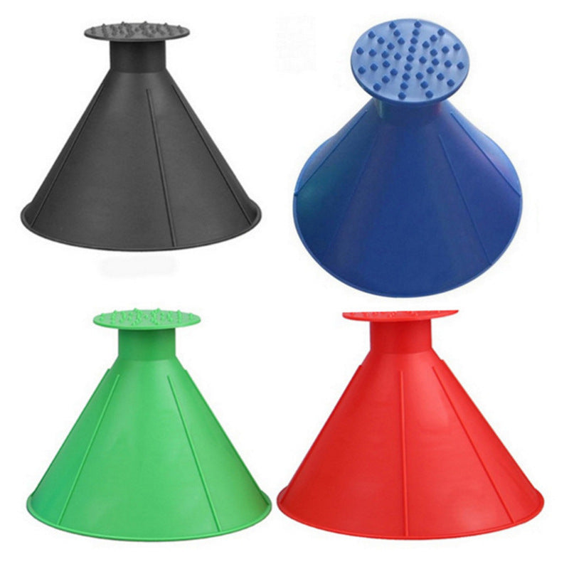 Magic Window Windshield Car Cone Shaped Funnel Snow Remover Tool