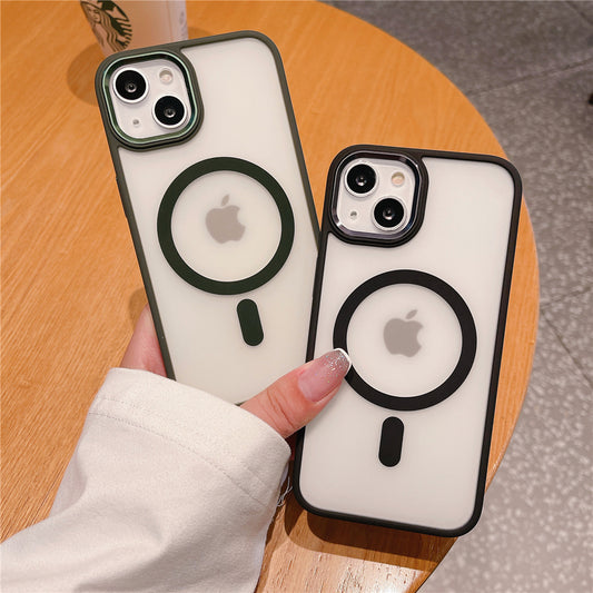 Magsafe Magnetic Wireless Charging Matte Clear Phone Case