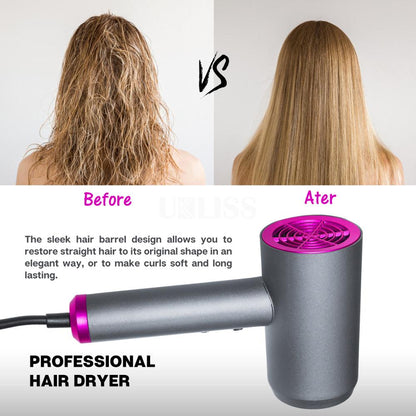 Professional Hot And cold Hair Dryer Household Powerful Dryer