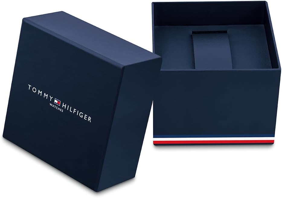 Tommy Hilfiger Montre Analogique Multifonction à Quartz pour Homme avec Bracelet en Acier Inoxydable ou Cuir