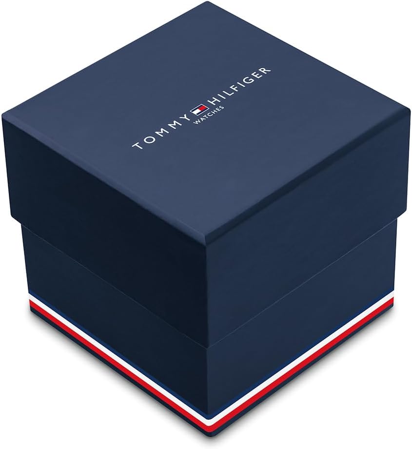 Tommy Hilfiger Montre Analogique Multifonction à Quartz pour Homme avec Bracelet en Acier Inoxydable ou Cuir