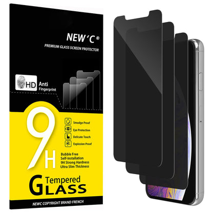 NEW'C Lot de 3, Verre Trempé pour iPhone 17 Pro Max, iPhone 16 Pro Max (6,9″) Film en Protection écran efficace contre les Rayures - Ultra Résistant - HD Transparent - Outil d'installation facile
