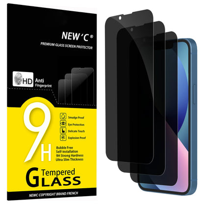 NEW'C Lot de 3, Verre Trempé pour iPhone 17 Pro Max, iPhone 16 Pro Max (6,9″) Film en Protection écran efficace contre les Rayures - Ultra Résistant - HD Transparent - Outil d'installation facile