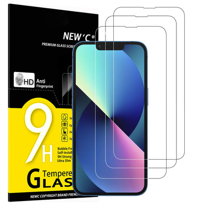 NEW'C Lot de 3, Verre Trempé pour iPhone 17 Pro Max, iPhone 16 Pro Max (6,9″) Film en Protection écran efficace contre les Rayures - Ultra Résistant - HD Transparent - Outil d'installation facile