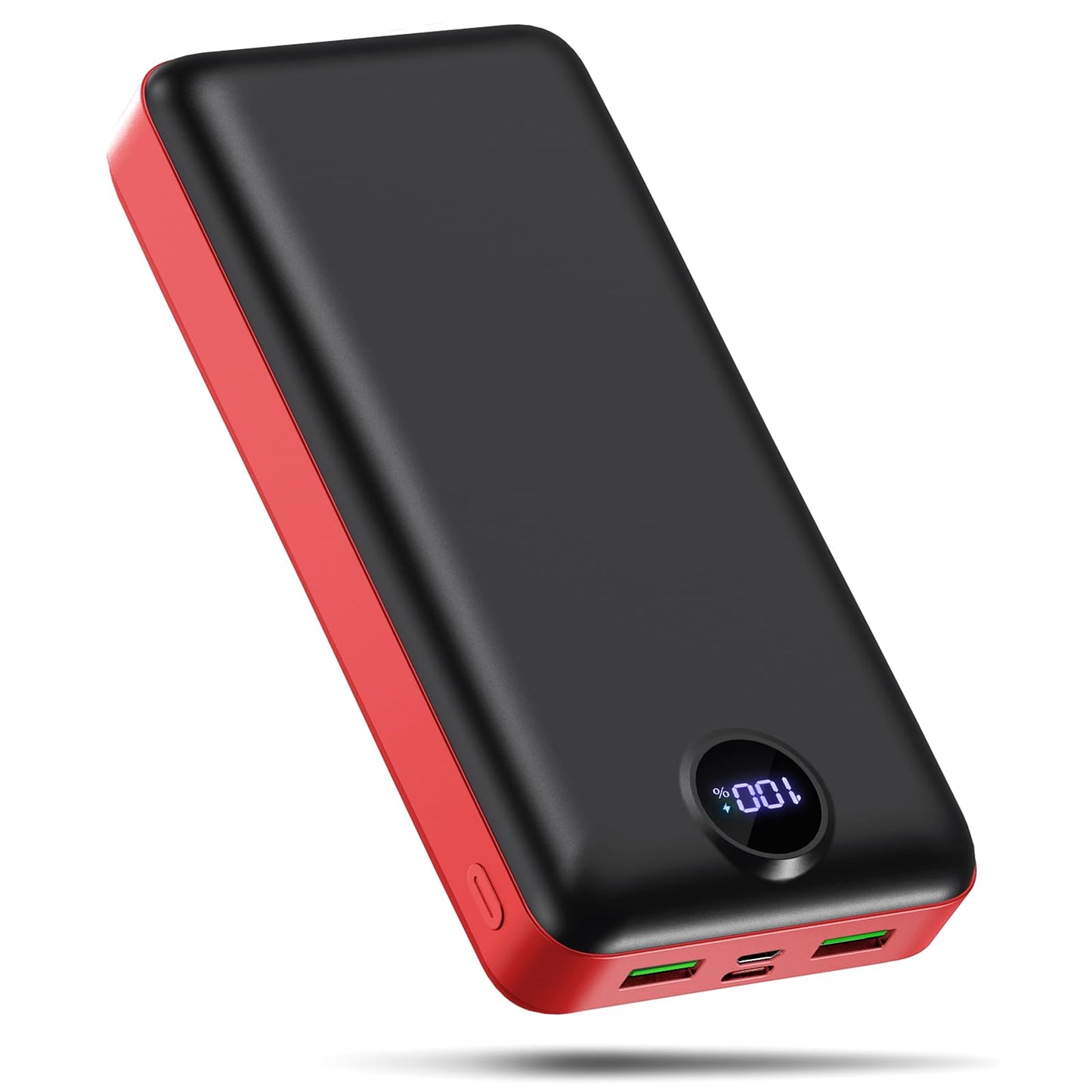 PDBEST Batterie Externe 50000 mAh, QC 3.0 22,5 W PD USB-C Chargeur Rapide avec 4 Sorties et 3 entrées, Chargeur Portable Grande capacité, Powerbank pour iPhone Android etc Bleu