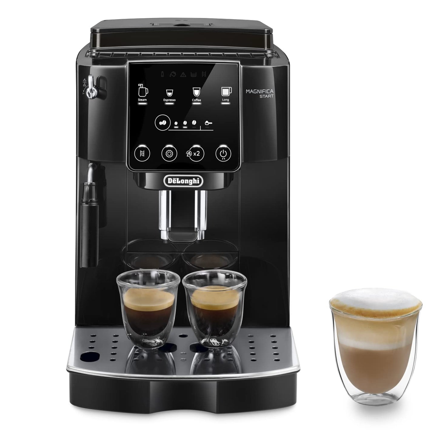 De'Longhi Magnifica S Machine a Café Grain ECAM22.110.B, Machine Expresso et Cappuccino, 1.8L, Noir [Exclusif Amazon]