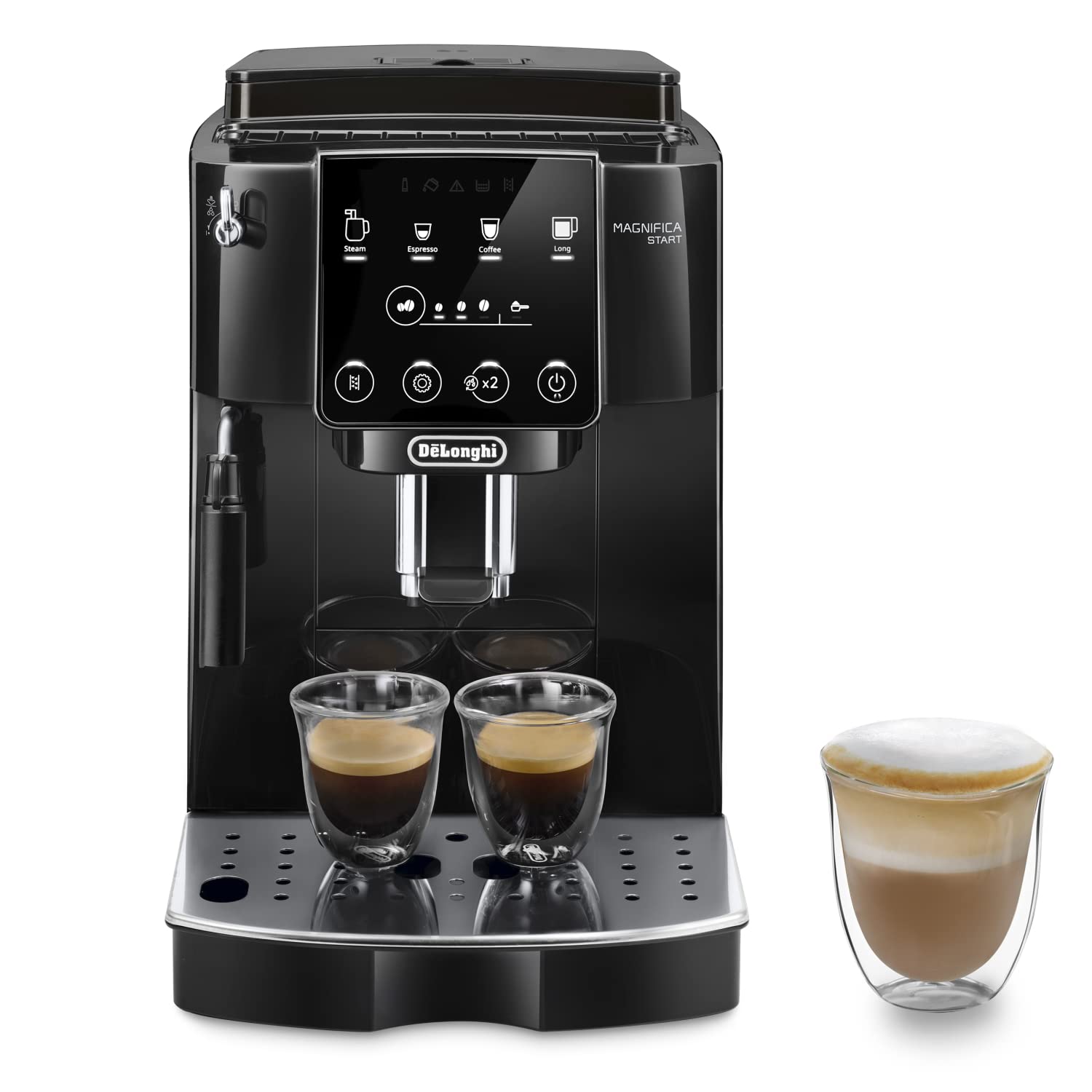De'Longhi Magnifica S Machine a Café Grain ECAM22.110.B, Machine Expresso et Cappuccino, 1.8L, Noir [Exclusif Amazon]