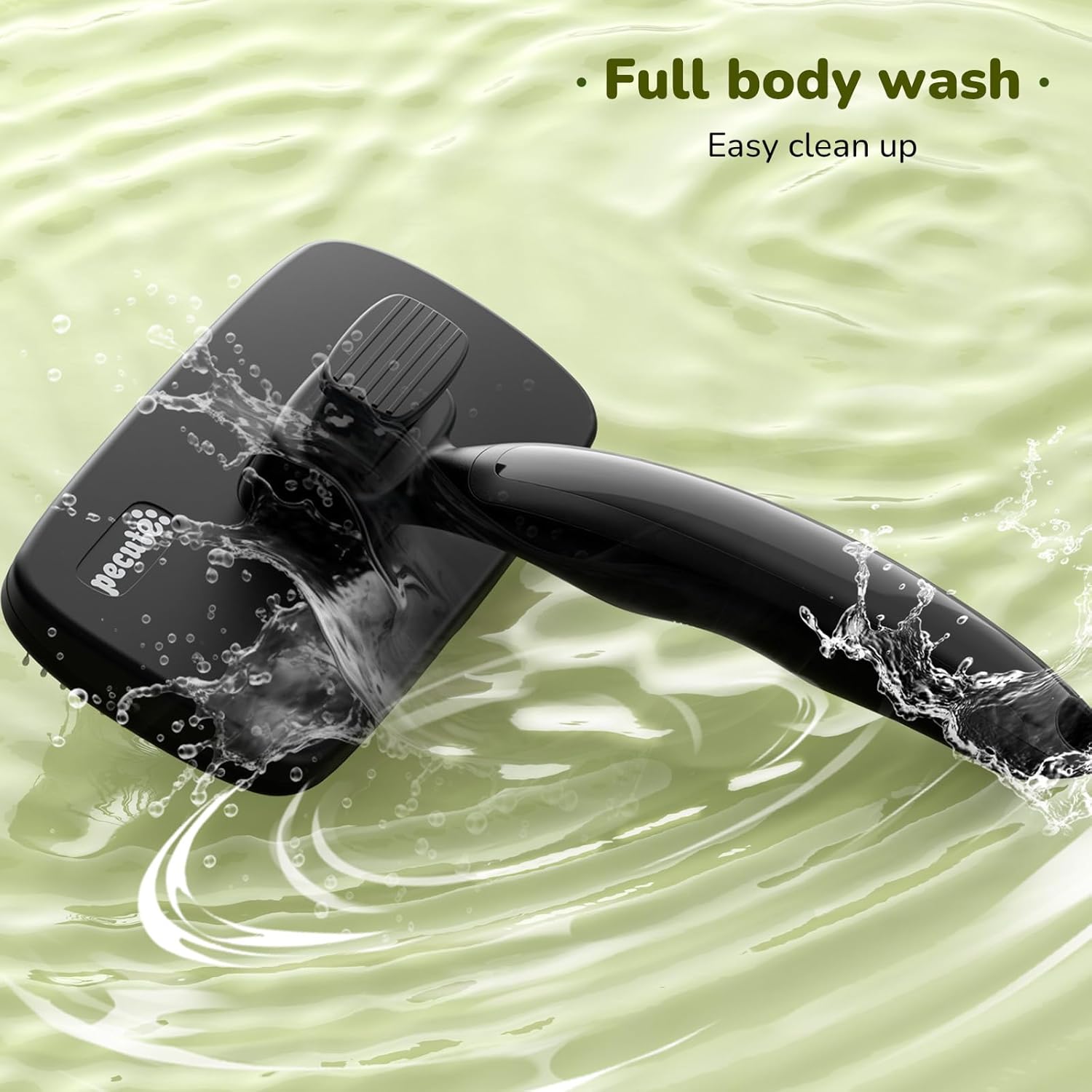 Pecute Grande Brosse Chat, Brosse Chien Poil Long Court, Enlèvement des Poils en Un Clic, Brosse pour Chien Élimine Jusqu'à 95% des Poils Morts Et des Peluches, pour Le Toilettage, Noir