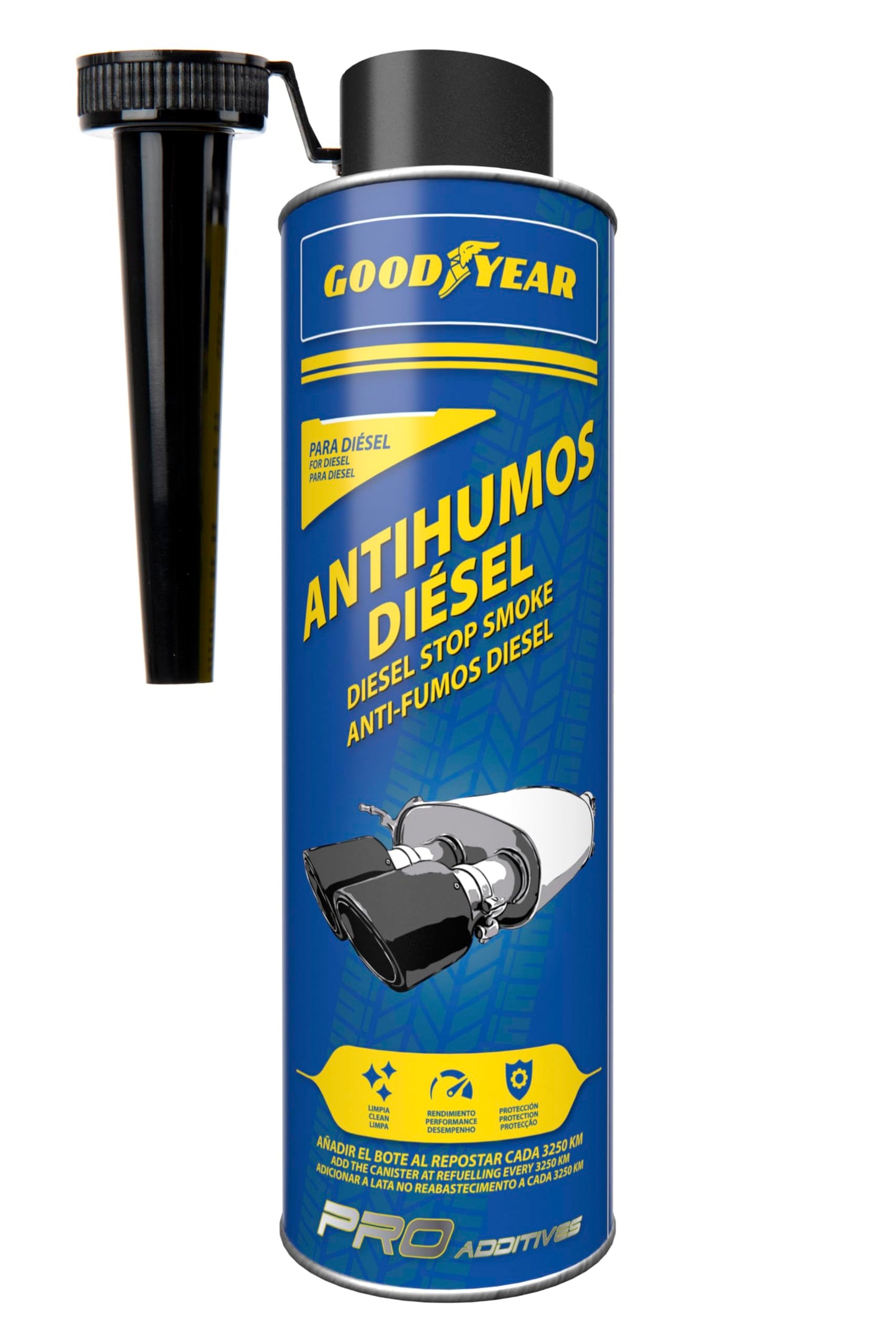 Goodyear Traitement anticristallisant en Dose Unique pour AdBlue | Additif d'urée 50 ML à Usage Unique | Prévient Les pannes et la Formation de Cristaux dans Le catalyseur et l'injecteur