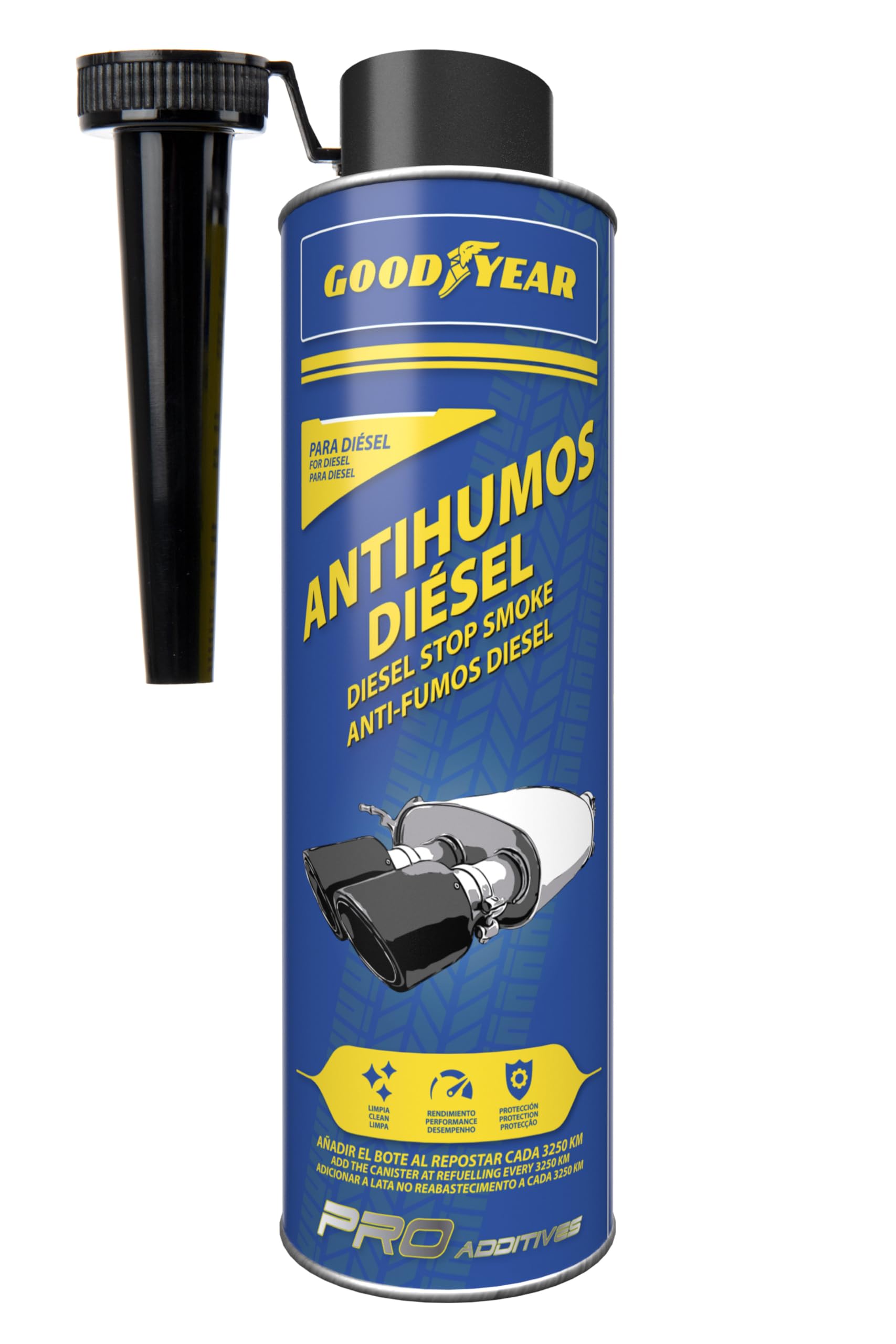 Goodyear Traitement anticristallisant en Dose Unique pour AdBlue | Additif d'urée 50 ML à Usage Unique | Prévient Les pannes et la Formation de Cristaux dans Le catalyseur et l'injecteur