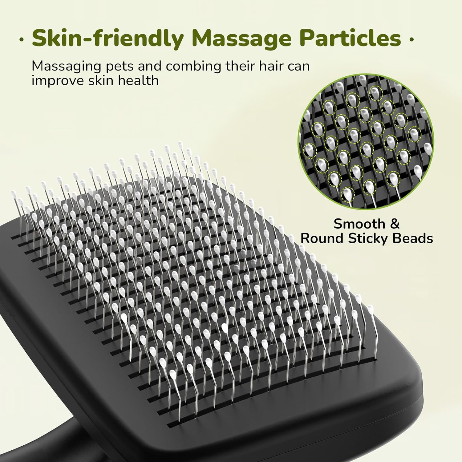 Pecute Grande Brosse Chat, Brosse Chien Poil Long Court, Enlèvement des Poils en Un Clic, Brosse pour Chien Élimine Jusqu'à 95% des Poils Morts Et des Peluches, pour Le Toilettage, Noir