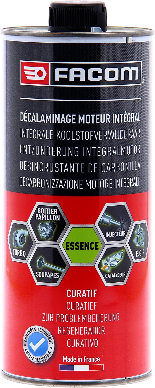 FACOM 006025 Décalaminage Moteur Intégral Diesel, décrassant moteur-CURATIF-1L