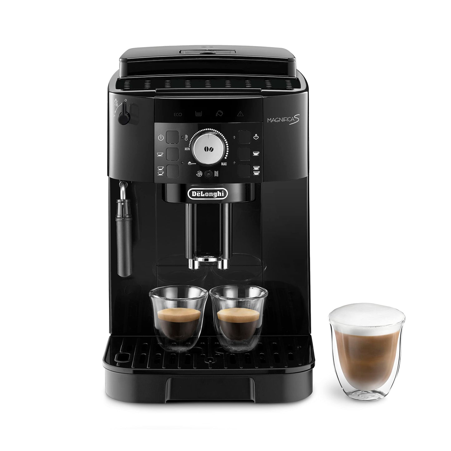 De'Longhi Magnifica S Machine a Café Grain ECAM22.110.B, Machine Expresso et Cappuccino, 1.8L, Noir [Exclusif Amazon]