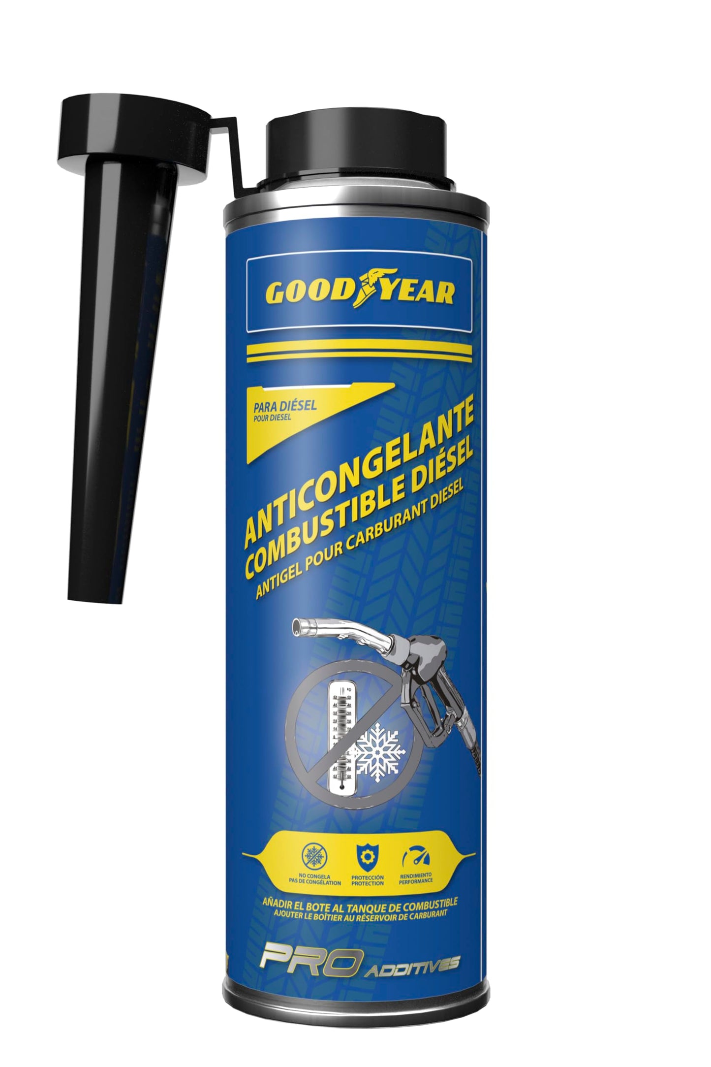 Goodyear Traitement anticristallisant en Dose Unique pour AdBlue | Additif d'urée 50 ML à Usage Unique | Prévient Les pannes et la Formation de Cristaux dans Le catalyseur et l'injecteur