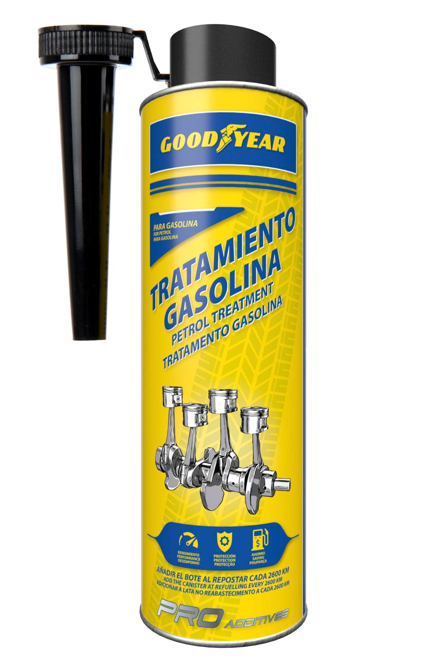 Goodyear Traitement anticristallisant en Dose Unique pour AdBlue | Additif d'urée 50 ML à Usage Unique | Prévient Les pannes et la Formation de Cristaux dans Le catalyseur et l'injecteur