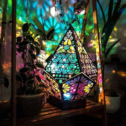 Star Floor Lamp Diamond Fairy Bronze Geometric Lamp