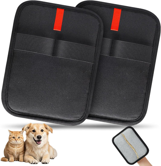 INABULETWO Lot de 2 Gants statiques pour enlever Les Poils d'animaux domestiques, réutilisables, électrostatiques, Gants de toilettage efficaces pour Poils d'animaux, Gants de toilettage pour Chat