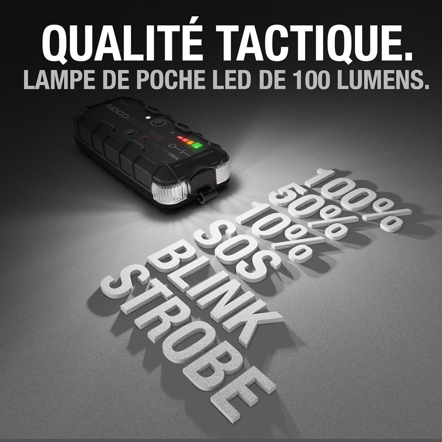 NOCO Boost Plus GB40 1000A 12V Booster Batterie Voiture Lithium UltraSafe, Chargeur Batterie Portable USB et Câbles de Démarrage pour Moteurs à Essence Jusqu'à 6,0L et Moteurs Diesel Jusqu'à 3,0L