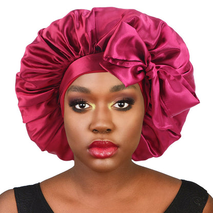 Popular Large Nightcap Satin Streamer Round Hat