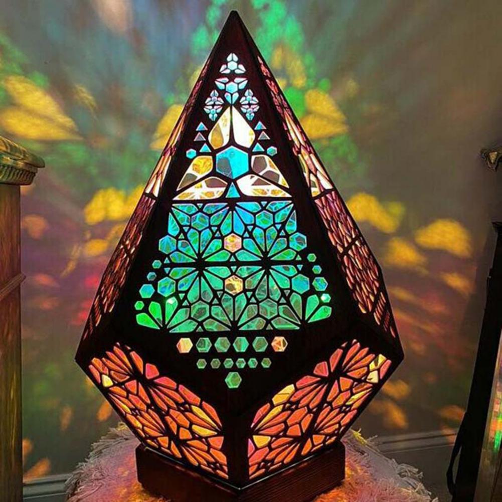 Star Floor Lamp Diamond Fairy Bronze Geometric Lamp