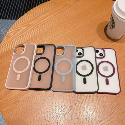Magsafe Magnetic Wireless Charging Matte Clear Phone Case