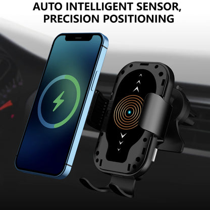 Auto Alignment 15W QI Wireless Charger Car Phone Holder