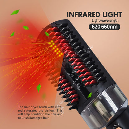 Hair Dryer Infrared Steam Hair Hot Air Brush Hair Straightener Comb