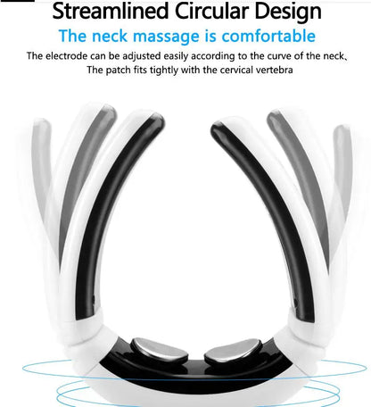 Deep Tissue Pain Relief Care Cervical Massager Tool Percussion Head Shoulder Electric Pulse Neck Massager