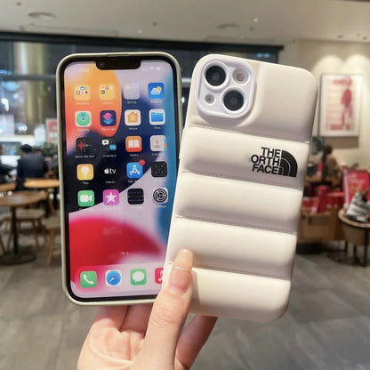 New 2 in 1 Down Jacket TPU Shock Proof 3D Phone Case