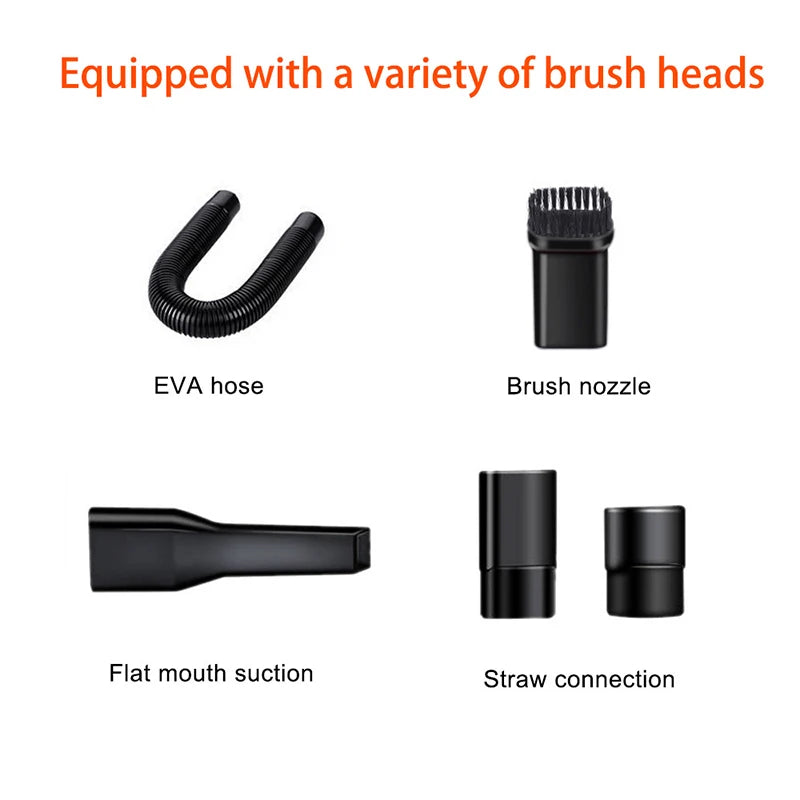 Handheld Car Vacuum Cleaner Strong Power 120W Powerful Car Interior