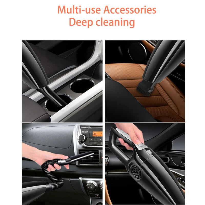 Handheld Car Vacuum Cleaner Strong Power 120W Powerful Car Interior