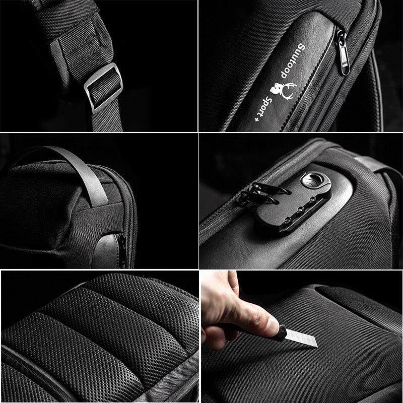 Waterproof Multifunction Oxford Crossbody Bag Anti-theft Sling Shoulder Bags