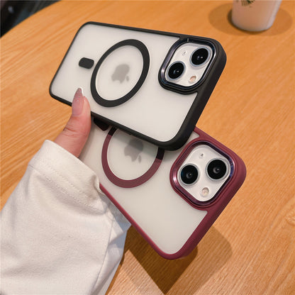 Magsafe Magnetic Wireless Charging Matte Clear Phone Case