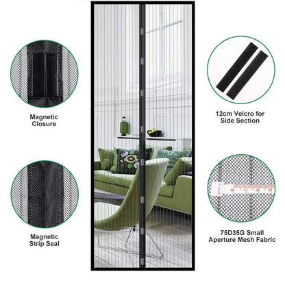 Basic Magnetic Mosquito Net Summer Anti Bug Fly Door Curtains