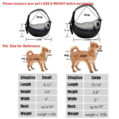 Pet Puppy Carrier S/L Outdoor Travel Dog Shoulder Bag