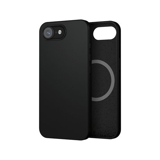 Coque silicone MagSafe iPhone 16e - Noir-0