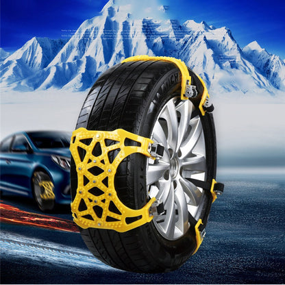 6Pcs Auto Emergency Snow Chains Universal Car Tyre Winter Roadway Safety Chains