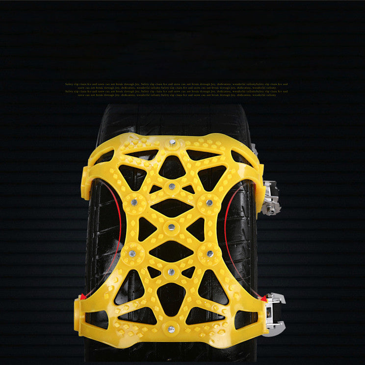 6Pcs Auto Emergency Snow Chains Universal Car Tyre Winter Roadway Safety Chains